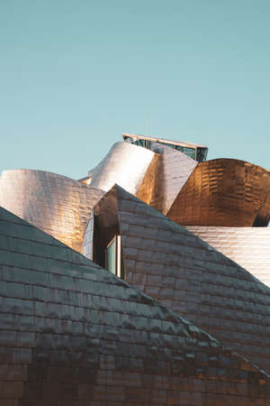 Guggenheim Bilbao museum architecture, Bilbao city travel destinationsのeditorial素材