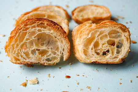 tasty croissant for breakfast, french food