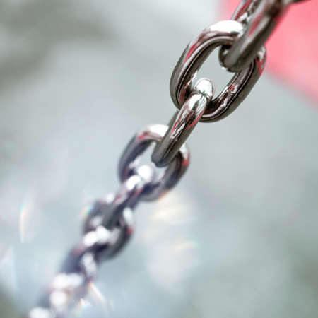 stealth chain fence for protectionの写真素材