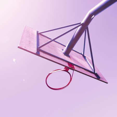 street basketball hoop, basketball sportの写真素材
