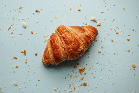 tasty croissant for breakfast, french food