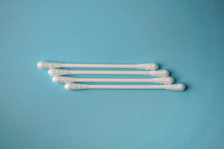 cotton swabs, hygienic product and cosmeticの写真素材