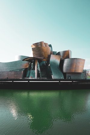 Guggenheim bilbao museum architecture, Bilbao, basque country, spain, travel destinationsのeditorial素材