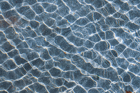 Abstract background of water ripples on the surface.の写真素材
