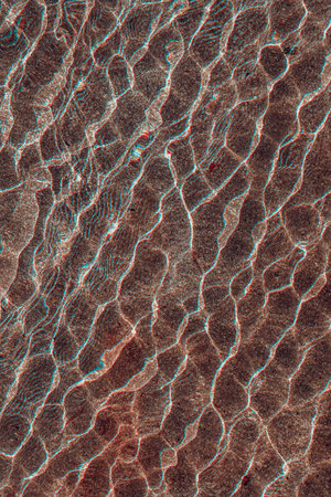 abstract background of water ripples on the surface of the waterの写真素材