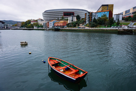 Fishing boat in the harbor of Reykjavik, Icelandの写真素材