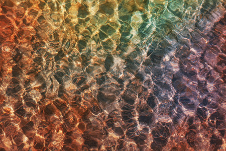 abstract background of water rippled on the surface of the seaの写真素材