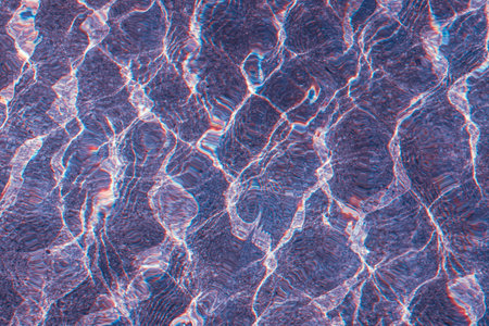 abstract background of rippled water in a swimming pool.の写真素材