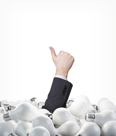 Hand showing thumb up signの写真素材