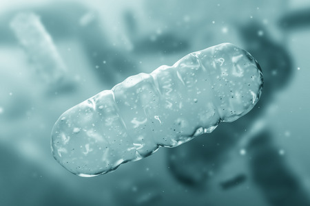 Abstract grey bacterium close up over blurred gray bacteria background. Concept of medicine, healthcare and science. 3d rendering mock upの写真素材