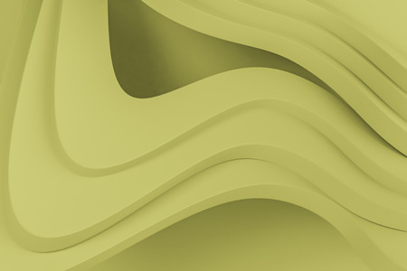 Abstract yellow background with diagonal wave like lines. Concept of creativity and imagination. 3d...