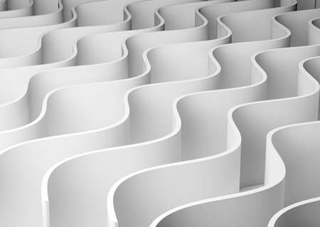 White waves abstract background, row of many smooth lines. technology digital computer network....