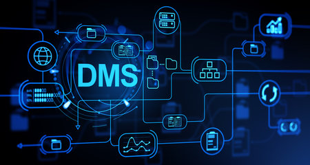 Document management system with files management. Business research, cloud storage and transfer....