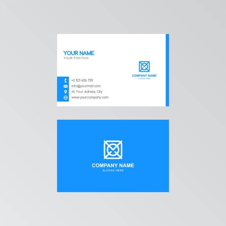 Vector modern creative and clean business card template. Flat designのイラスト素材