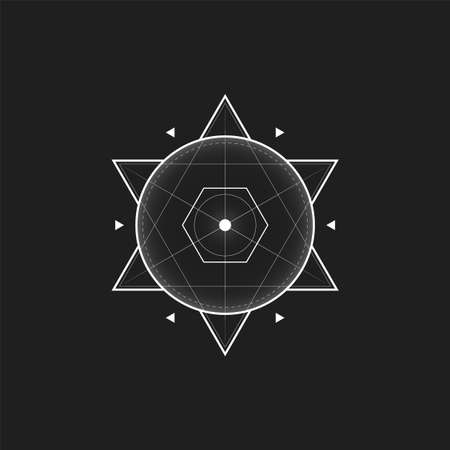Geometric element, symbol, emblem. Decorative ornament. Vector illustrarion eps 10.のイラスト素材