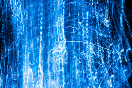 Abstract Blue Electricの写真素材