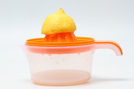 orange and squeezer の写真素材