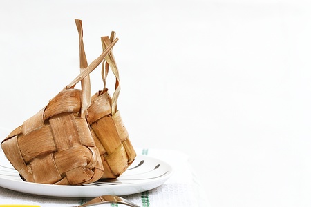 Ketupat Lebaran, Indonesian foodの写真素材