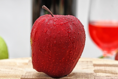 fruits close up, isolated on whiteの写真素材