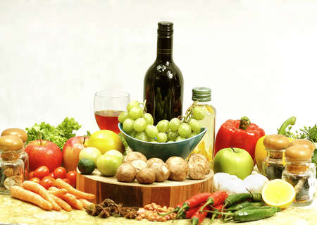 fuits and vegetablesの写真素材