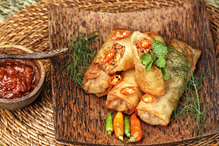  Lumpia Semarang, spring roll Indonesian cuisine
