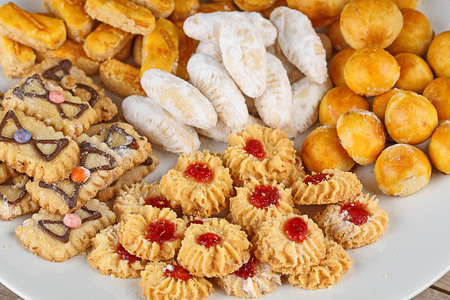  Cookies for hari raya aidilfitri, Indonesian cookiesの写真素材