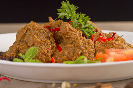 Famous rendang padang, Indonesian cuisine from West Sumateraの写真素材