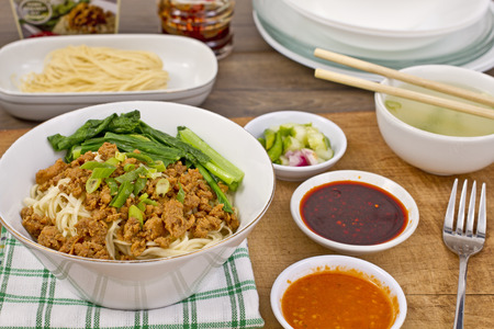 Mie ayam, Indonesian chicken noodleのeditorial素材