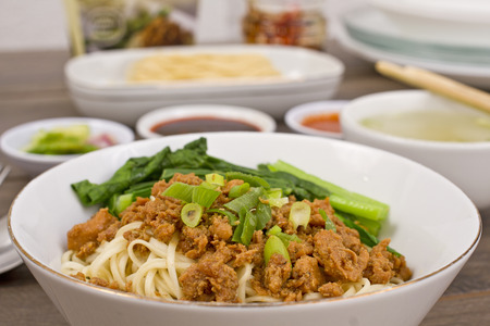 Mie ayam, Indonesian chicken noodleのeditorial素材