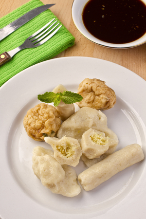 pempek palembang, Indonesian snackの写真素材