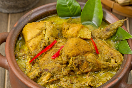 opor ayam, Indonesian chicken Curryの写真素材