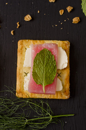 biscuit sandwich, healthy snackの写真素材