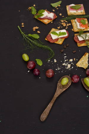 biscuit sandwich, healthy snackの写真素材