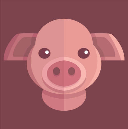 pig vector illustrationのイラスト素材