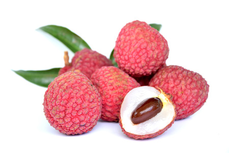 lychee fruitsの写真素材