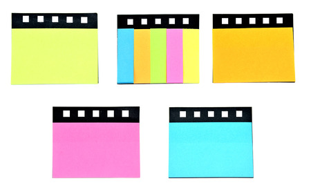 Post-it Note isolated white background 