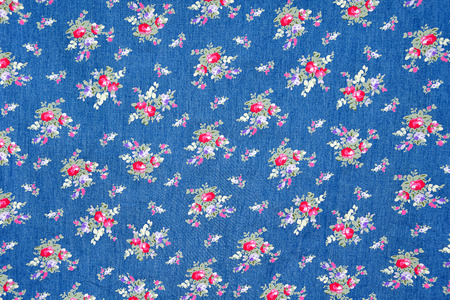 Vintage floral fabric, Fragment of colorful retro tapestry textile pattern with floral ornament...