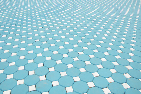 Blue paving slabs,patterned paving tiles, cement brick floor background