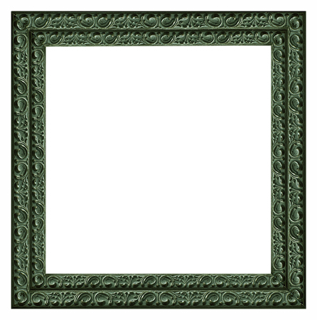 The antique frame on the white background.の写真素材