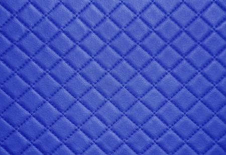 Blue Leather texture with seam backgroundの写真素材