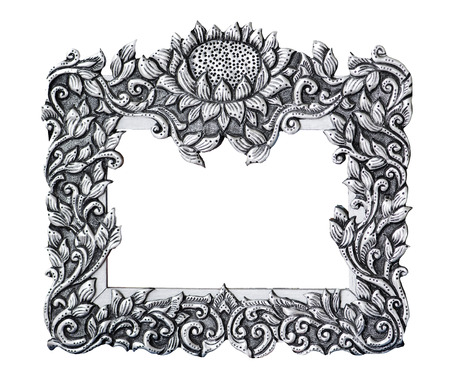 silver frame, photo, image. beautiful vintage backgroundの写真素材