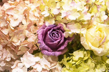 flower artificial from mulberry paper  for backgroundの写真素材