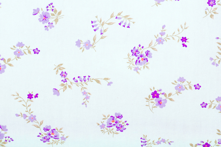 Vintage floral, flower on Fabric background.の写真素材