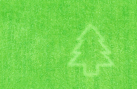 Texture of cotton bath towel. Christmas striped の写真素材