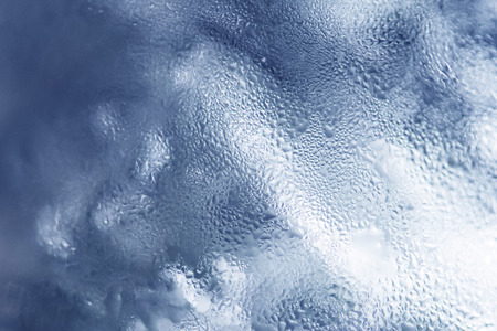 texture of frozen water drops cool ice glass