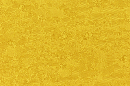 Gold floral ornament brocade textile pattern.Gold background texture. Element of design.の写真素材