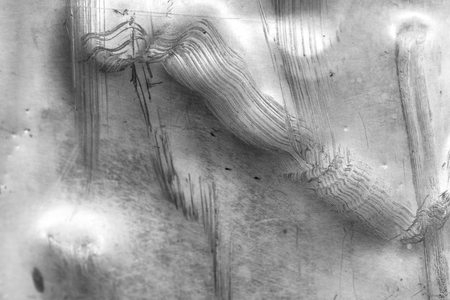crumpled metal textureの写真素材