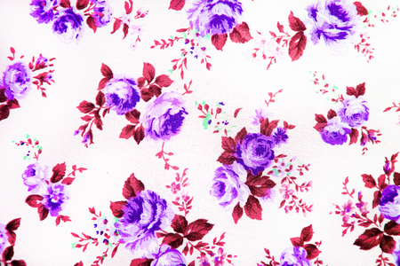 purple rose vintage on fabricの写真素材