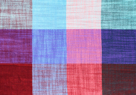  checkered pattern on fabric texture.の写真素材