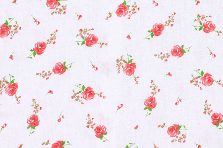 pink vintage rose pattern on Fabric background.の写真素材